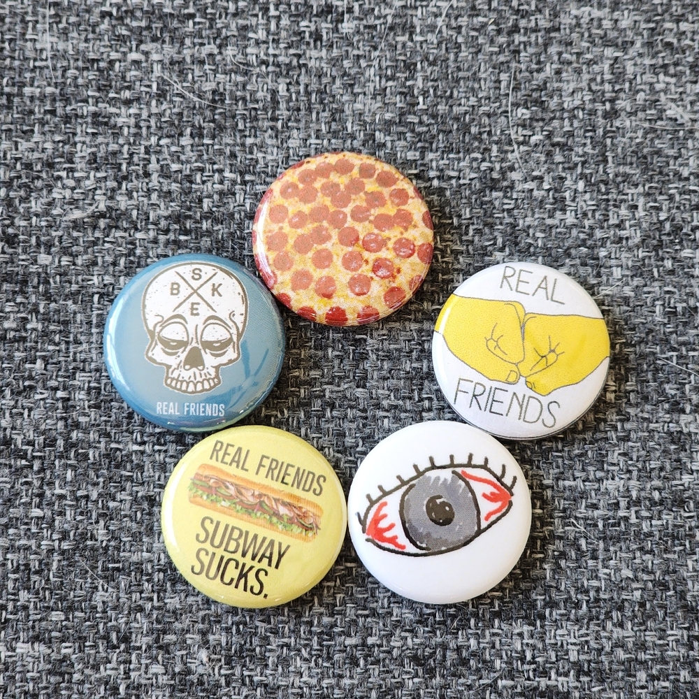 Real Friends pins